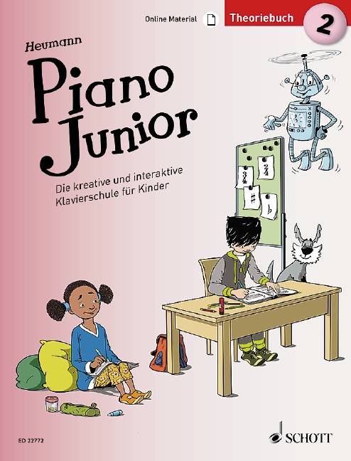 Piano Junior: Theoriebuch. Bd.2 Die kreative und interaktive Klavierschule für Kinder. Klavier. Ausgabe mit verschiedenen Online-Materialien