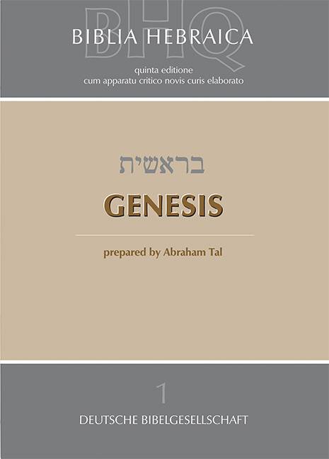 Biblia Hebraica Quinta (BHQ), Genesis Band 1