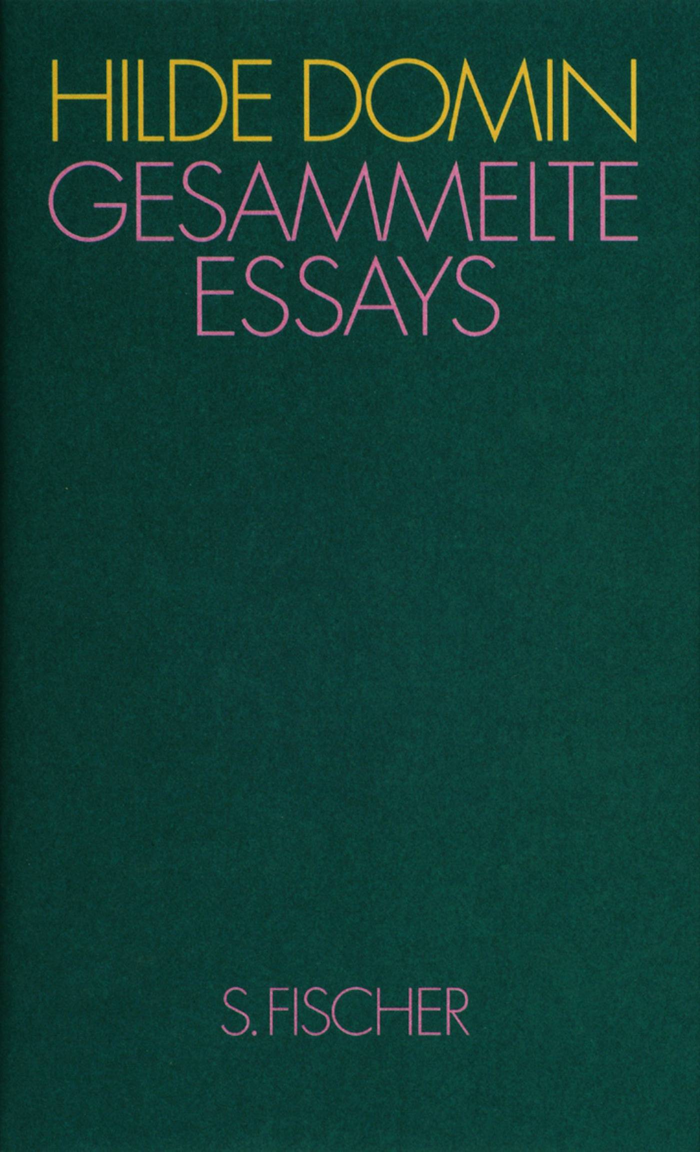 Gesammelte Essays Heimat in der Sprache