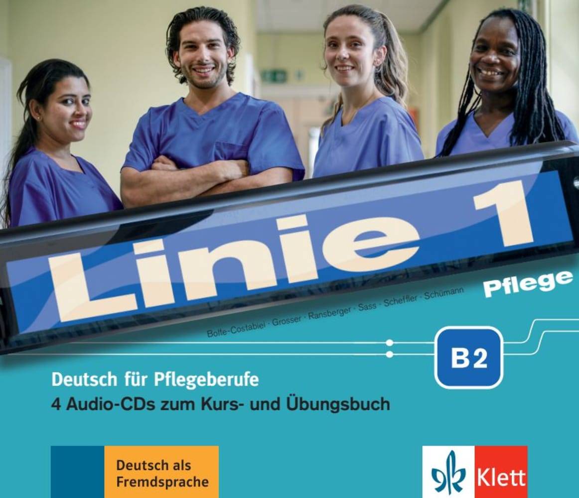 Pflege B2 - Medienpaket, 4 Audio-CD Deutsch für die Pflege