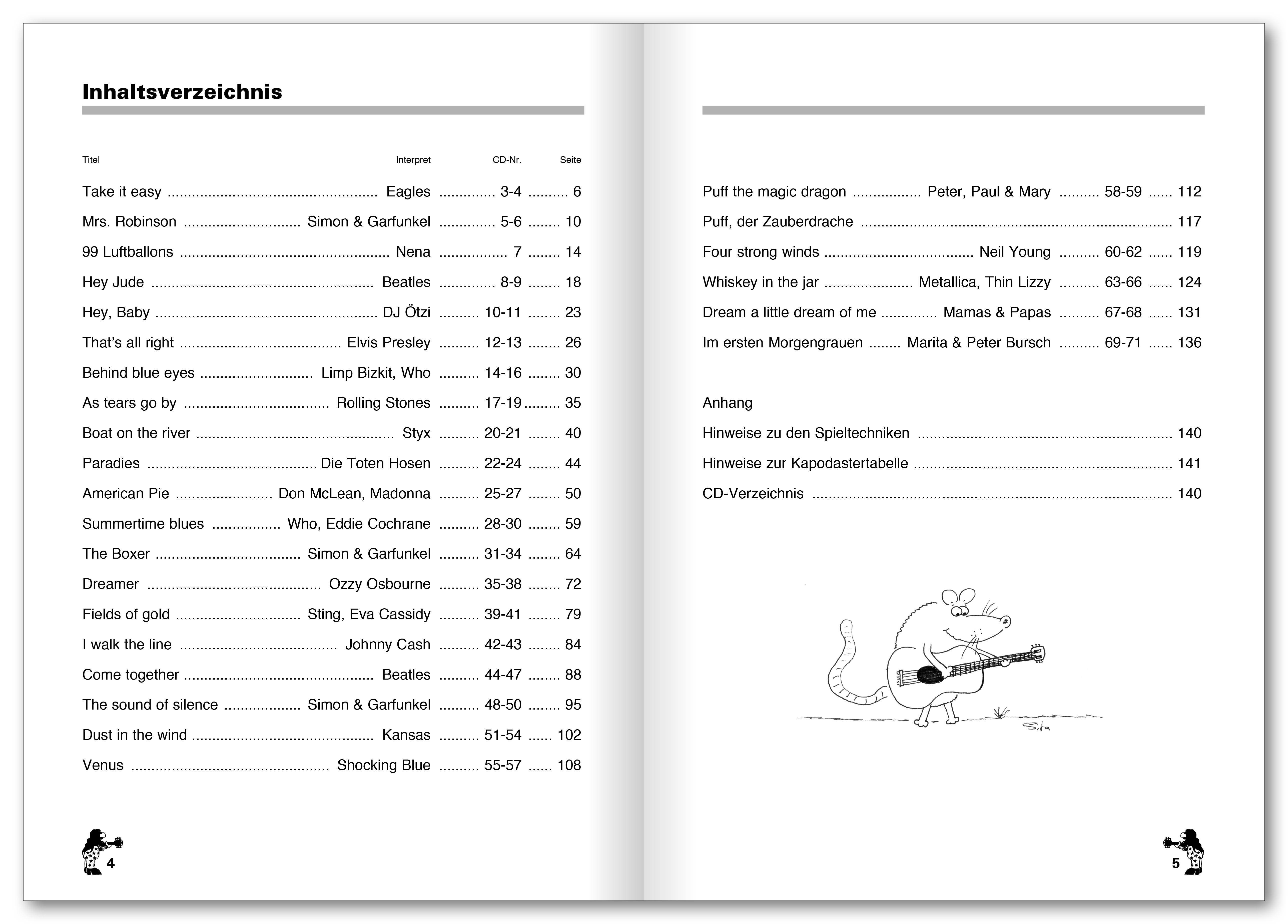 Peter Bursch's Songbuch für Gitarre, mit Audio-CD. Tl.2 Ohne Noten