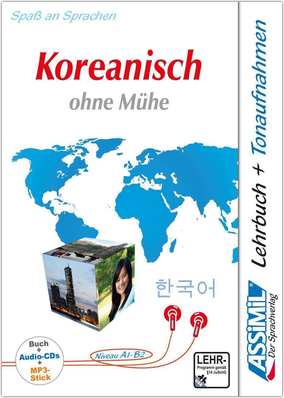 ASSiMiL Koreanisch ohne Mühe - Audio-Plus-Sprachkurs - Niveau A1-B2 Selbstlernkurs in deutscher Sprache, Lehrbuch + 2 Audio-CDs + 1 USB-Stick