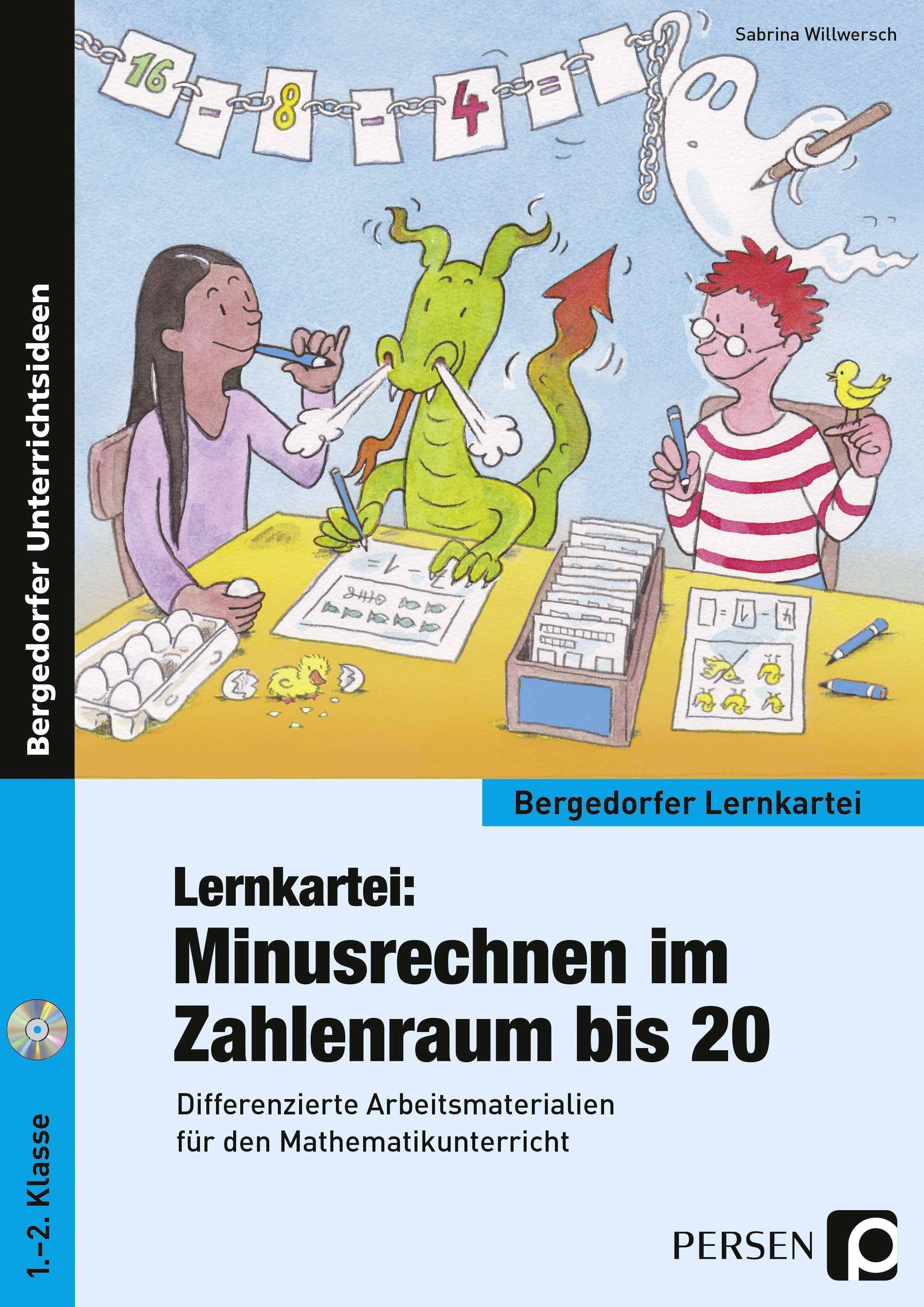 Lernkartei: Minusrechnen im Zahlenraum bis 20 Differenzierte Materialien für den Unterricht (1. und 2. Klasse)