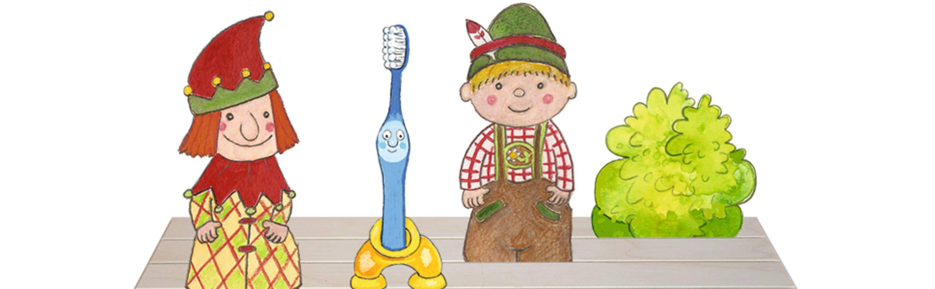 Seppel lernt Zähneputzen., mit 1 Beilage Richtig Zähne putzen: eine Geschichte mit dem Kasperl für Krippe und Kindergarten. Spielfertige Figuren, K
