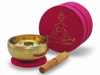 Klangschalen-Set in Box pink YOGA Klangschale edel verpackt, eine schöne und originelle Geschenkidee!