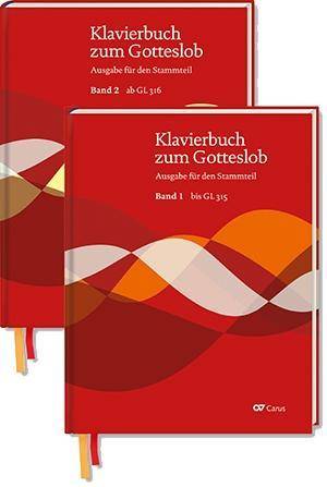 Klavierbuch zum Gotteslob, 2 Bde. Ausgabe für den Stammteil. Bd.1: Bis GL 351 / Bd.2: Ab GL 352