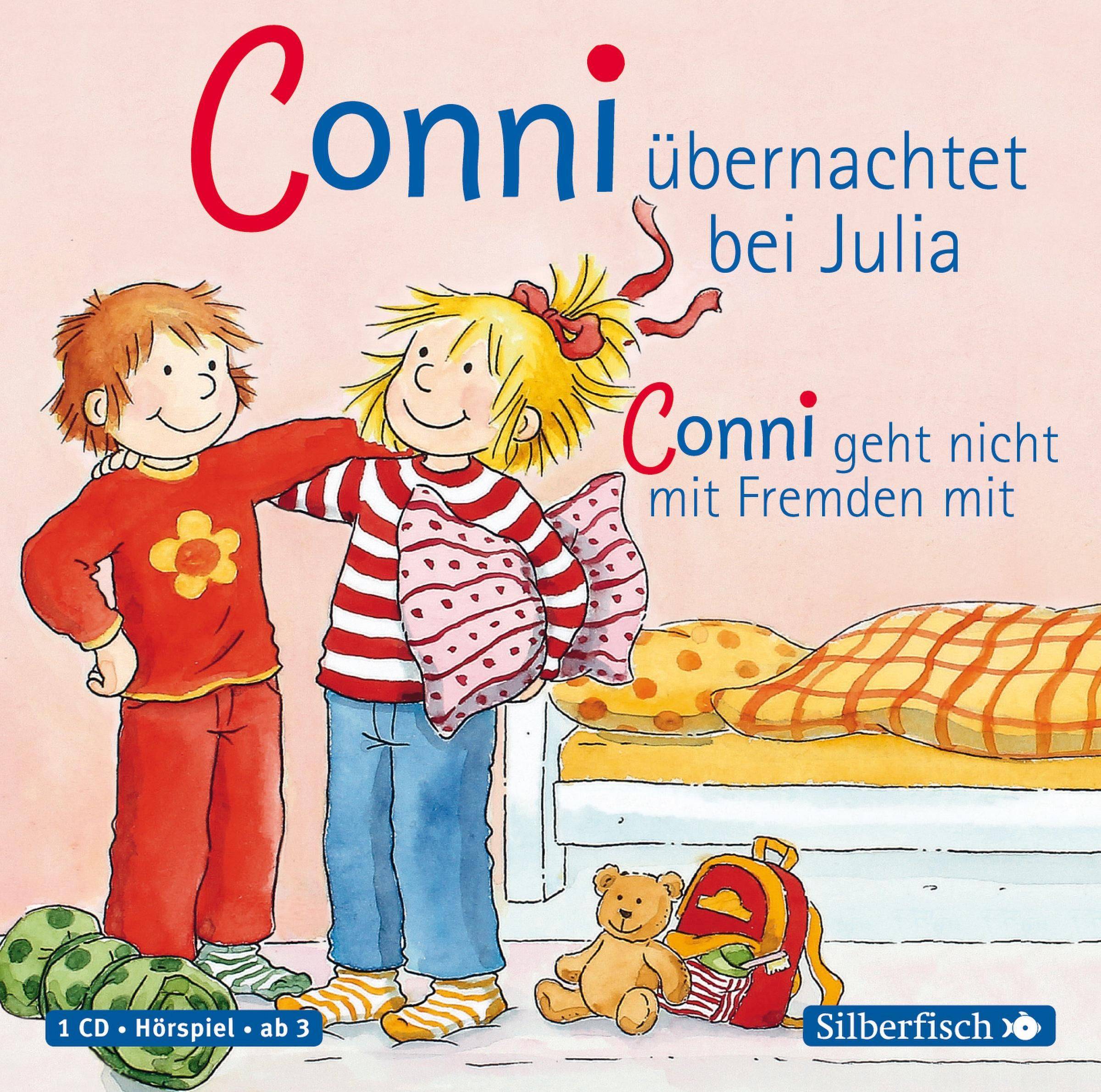 Conni übernachtet bei Julia / Conni geht nicht mit Fremden mit, 1 Audio-CD 1 CD, Hörspiel. CD Standard Audio Format
