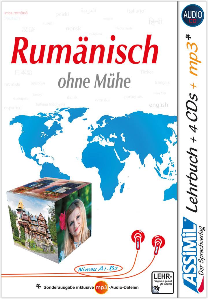 ASSiMiL Rumänisch ohne Mühe - Audio-Plus-Sprachkurs - Niveau A1-B2 Selbstlernkurs in deutscher Sprache, Lehrbuch + 4 Audio-CDs + 1 MP3-CD