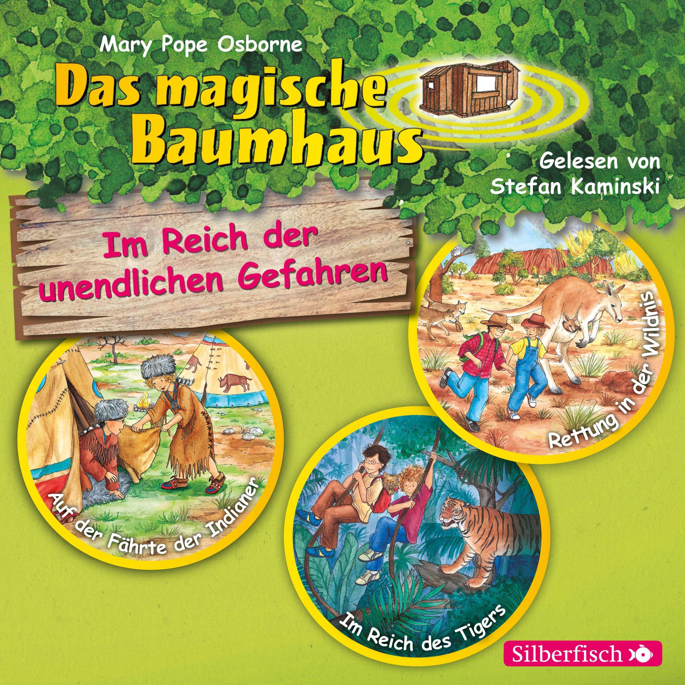 Im Reich der unendlichen Gefahren, 3 Audio-CDs Auf der Fährte der Indianer / Im Reich des Tigers / Rettung in der Wildnis : 3 CDs, Lesung. CD Standar