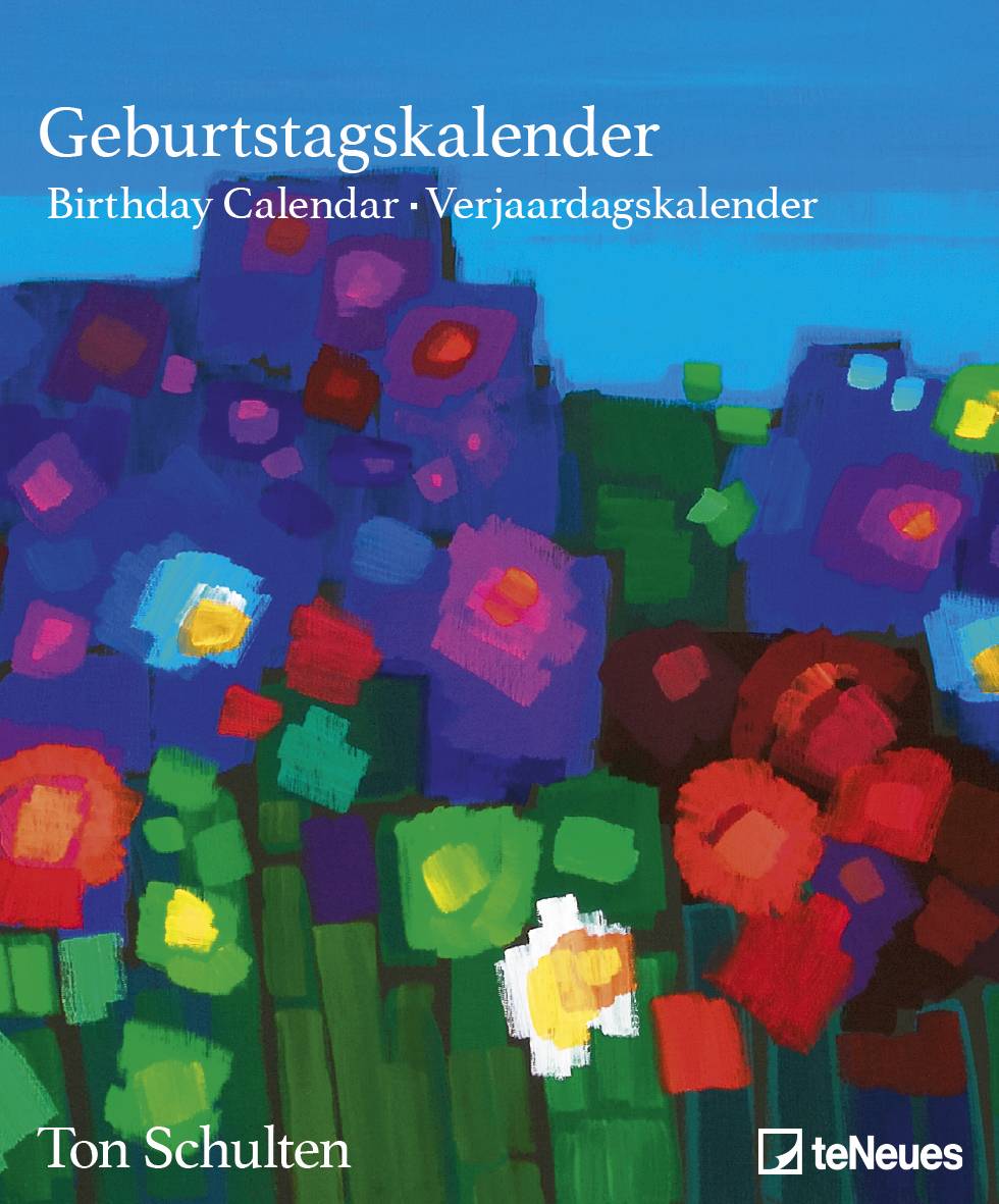 Ton Schulten Flowers Birthday Calendar Geburtstagskalender immerwährend