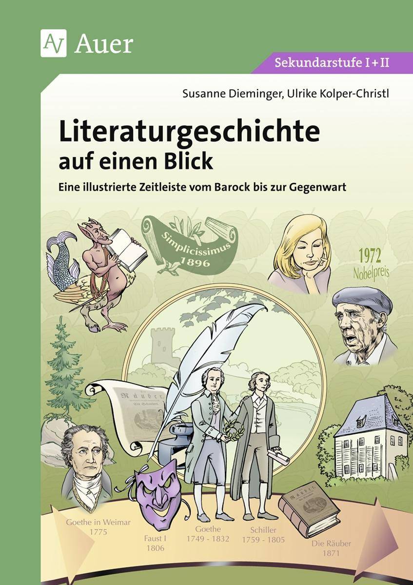 Literaturgeschichte auf einen Blick Eine illustrierte Zeitleiste vom Barock bis zur Gegenwart (5. bis 13. Klasse)