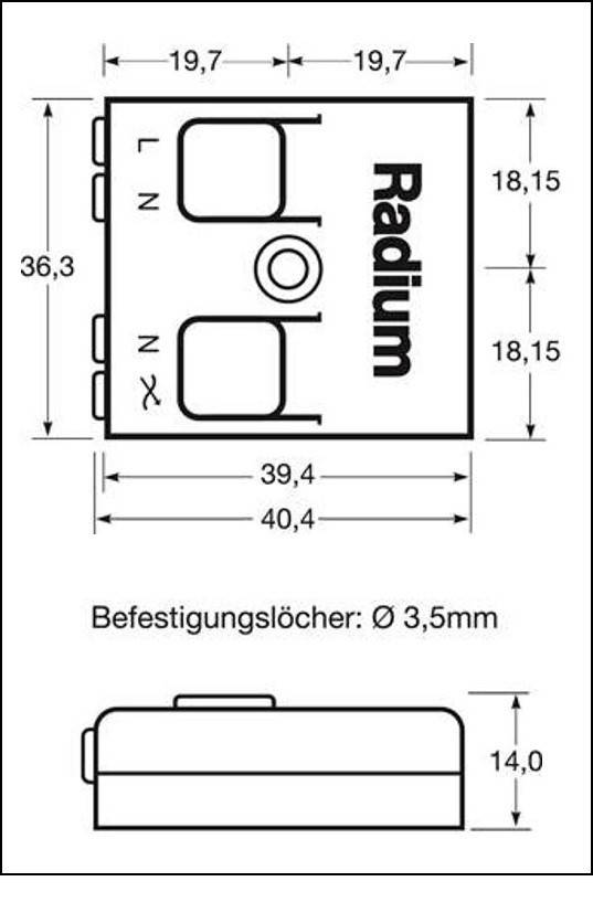Radium Lampenwerk Bluetooth-Kontrolleinheit BCU 150/TED