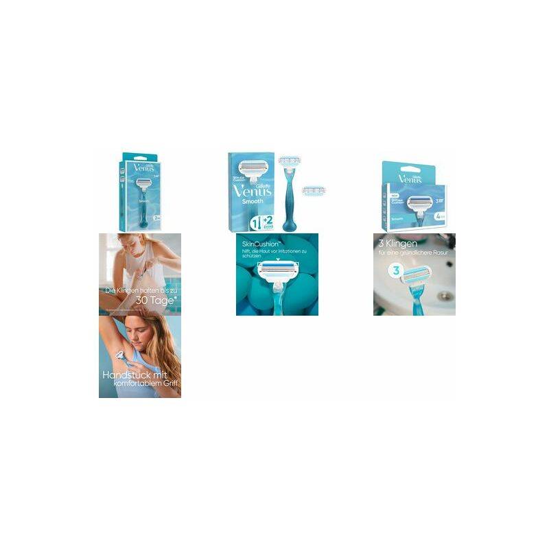 Gillette for Women Venus Ersatzklingen Smooth, 4er Pack