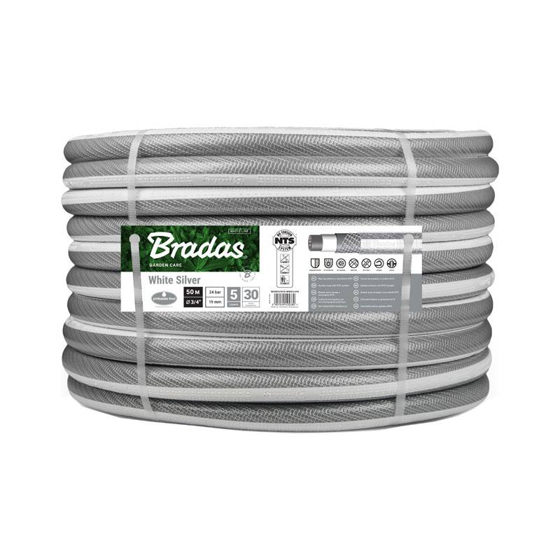 Bradas Gartenschlauch NTS WHITE SILVER, 3/4", 50 m