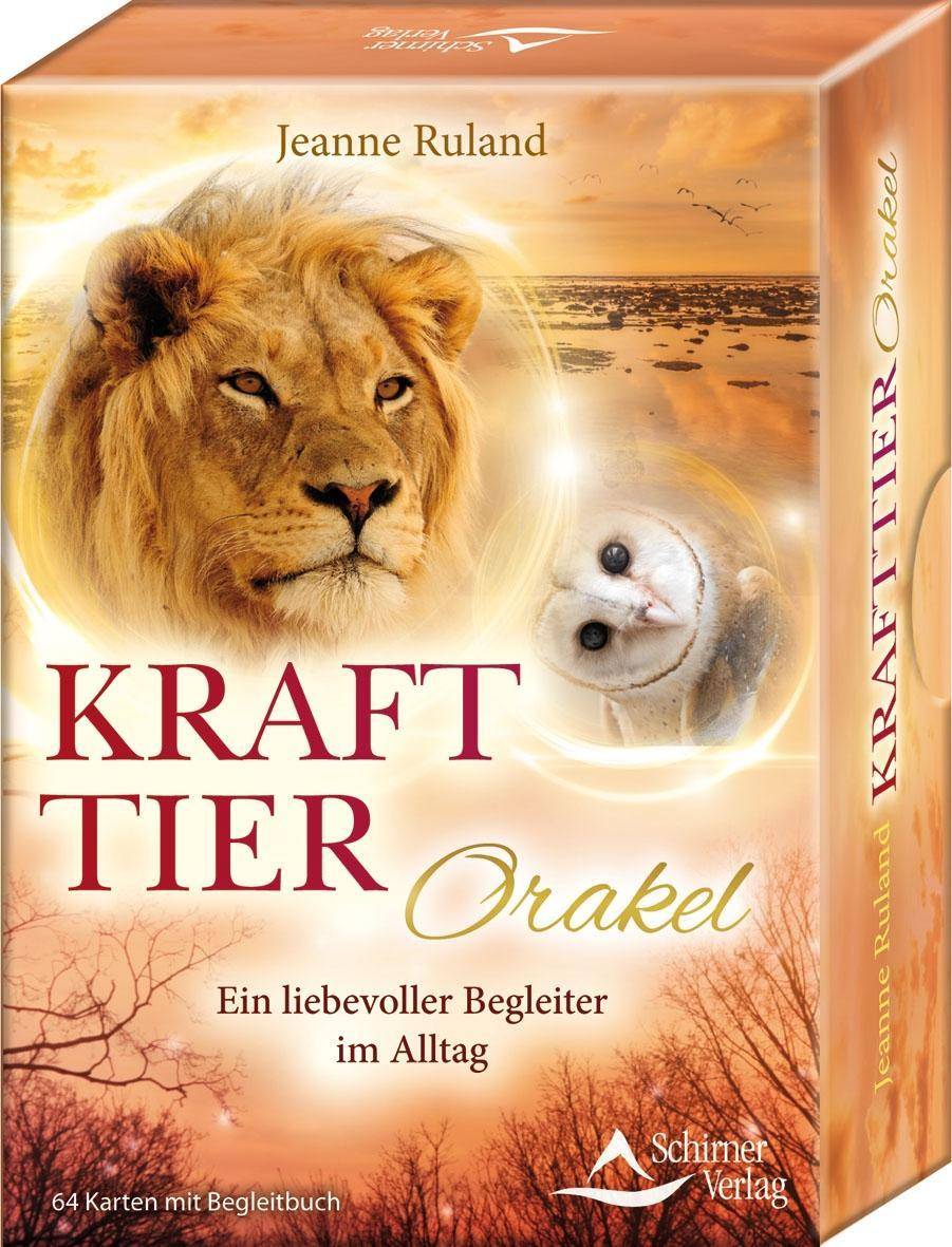 Krafttier-Orakel, 64 Orakelkarten u. Begleitbuch Ein liebevoller Begleiter im Alltag