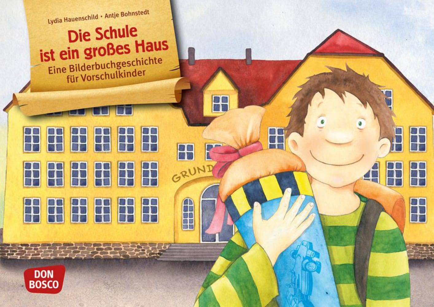 Die Schule ist ein großes Haus, Kamishibai Bildkartenset Eine Bilderbuchgeschichte für Vorschulkinder. Entdecken. Erzählen. Begreifen. mit QR-Code