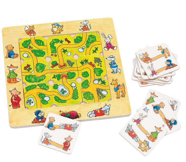 Legespiel Finde den Weg