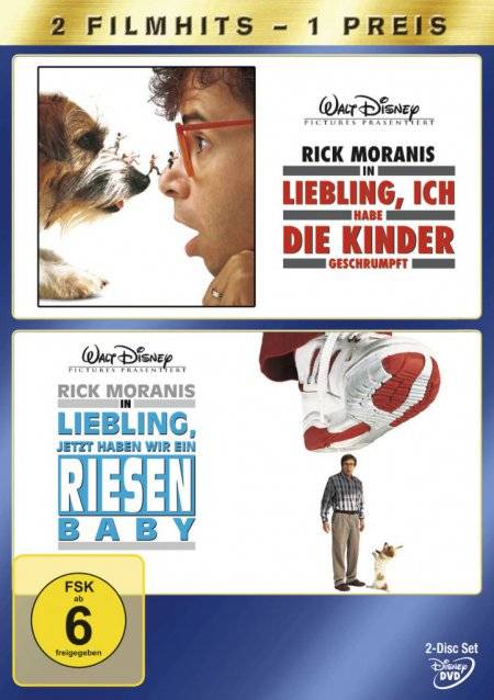 Liebling, ich habe die Kinder geschrumpft & Liebling, jetzt haben wir ein Riesenbaby Regie: Joe Johnston/Randal Kleiser, Schauspieler: Rick Moranis