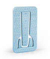 Flexistand Pro Blue Geometrical - Halter für Tablets, E-Reader & Handys Ideal für Filme und Videokonferenzen