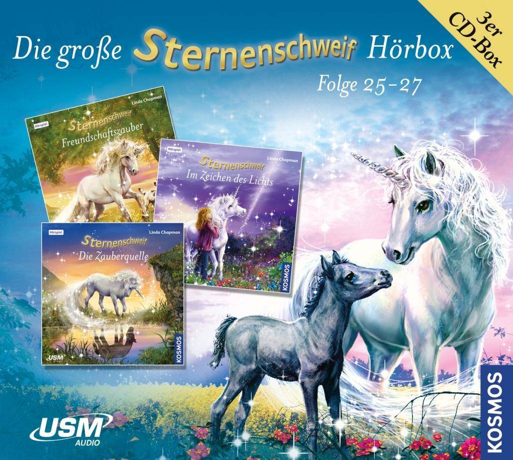 Die große Sternenschweif Hörbox, 3 Audio-CDs CD Standard Audio Format, Lesung, Hörspiel. Folgen 25-27