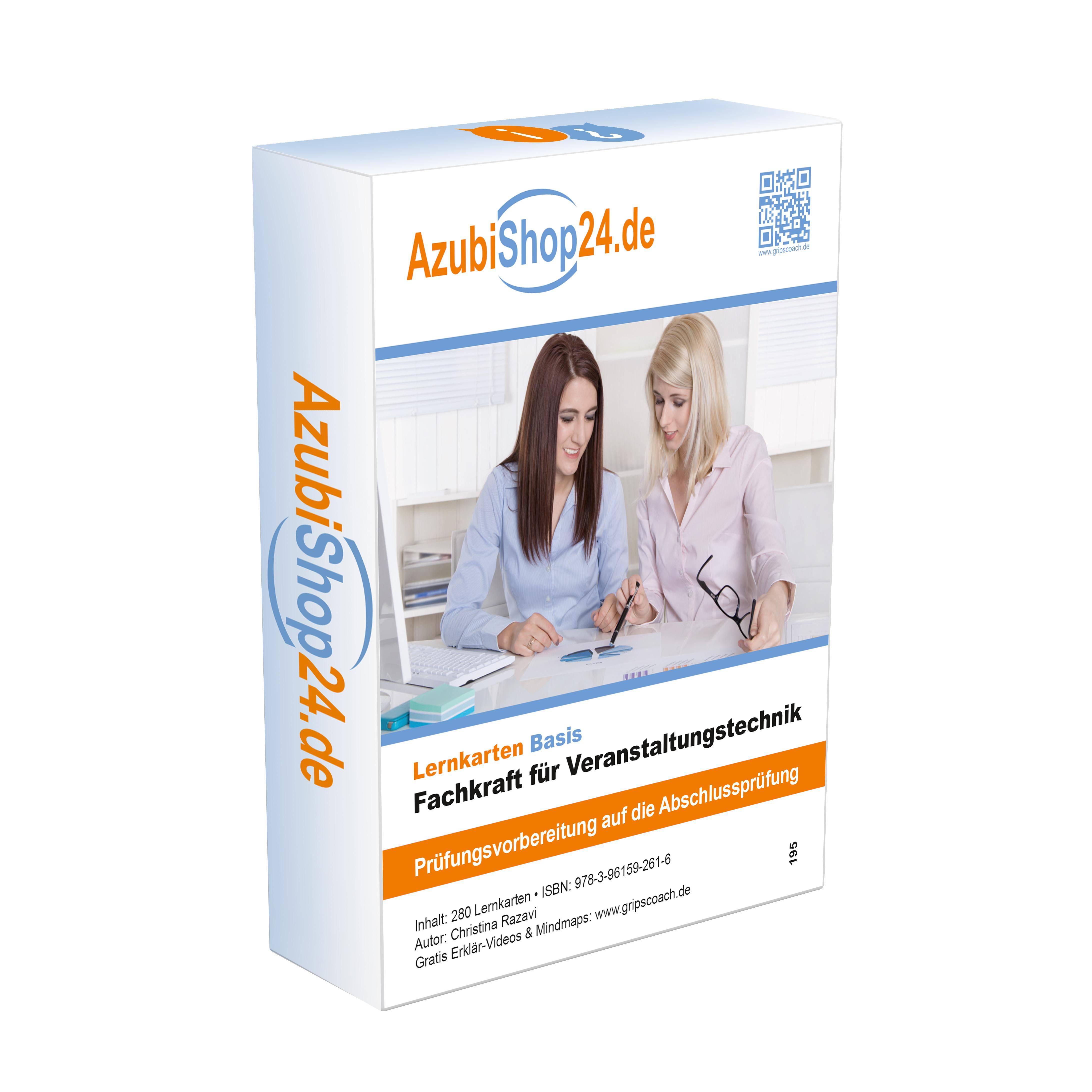 AzubiShop24.de Kombi-Paket Lernkarten Fachkraft für Veranstaltungstechnik