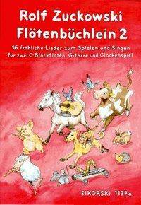 Rolfs Flötenbüchlein. Bd.2 16 fröhliche Lieder zum Spielen und Singen für zwei C-Blockflöten, Gitarre und Glockenspiel. Mit großer Notenschrift