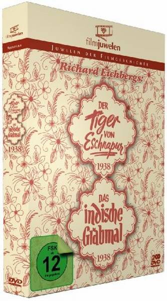 Der Tiger von Eschnapur (1938) / Das indische Grabmal (1938), 2 DVDs Regie: Richard Eichenberg, Filmjuwelen - D 1938, FSK ab 12, s/w, 2 DVD-Videos