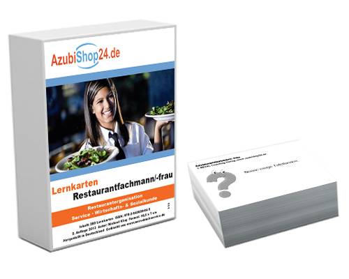 AzubiShop24.de Basis-Lernkarten Restaurantfachmann / Restaurantfachfrau Prüfungsvorbereitung auf die Abschlussprüfung