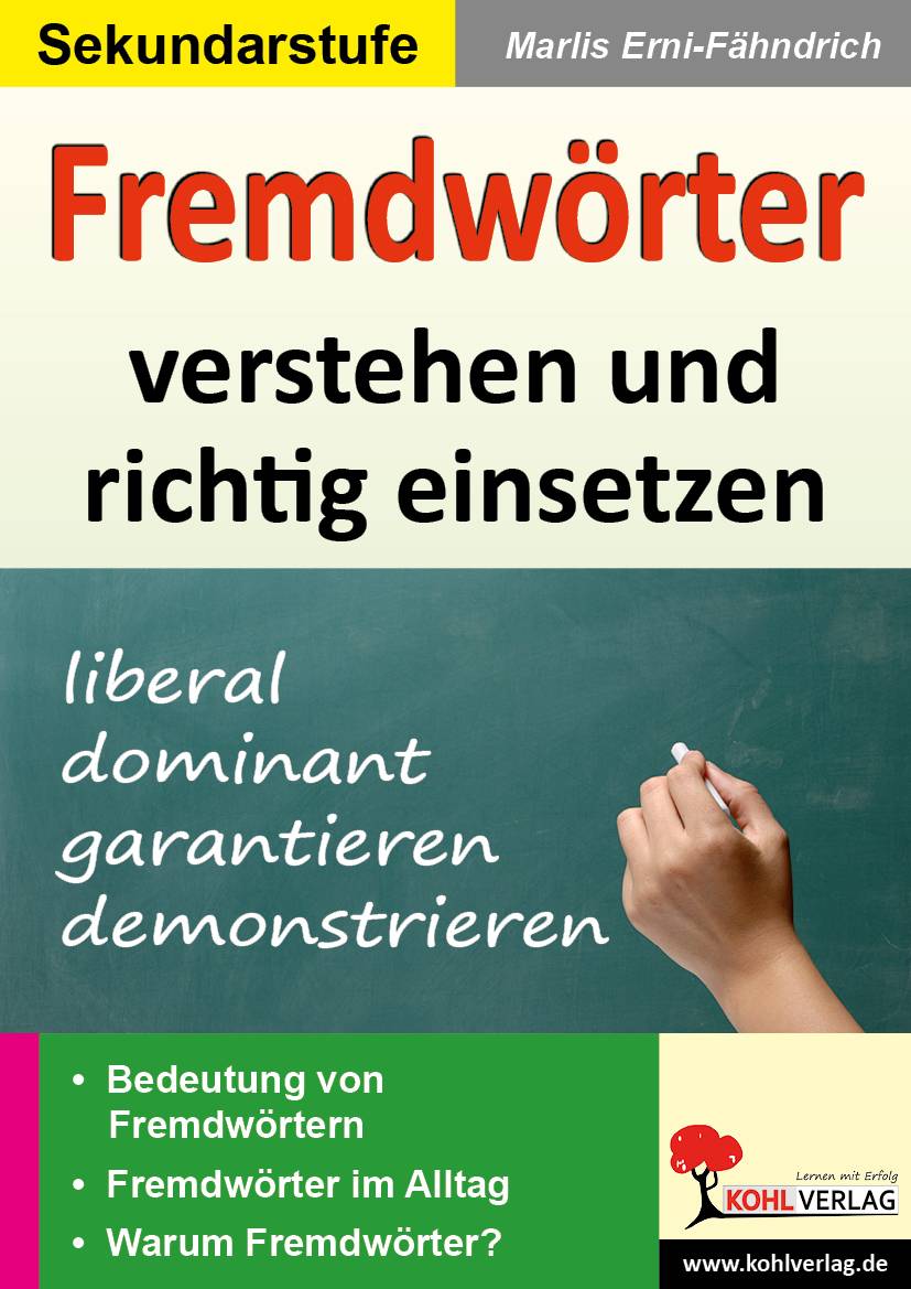 Fremdwörter verstehen und richtig einsetzen Bedeutung von Fremdwörtern. Fremdwörter im Alltag. Warum Fremdwörter?. 64 Kopiervorlagen