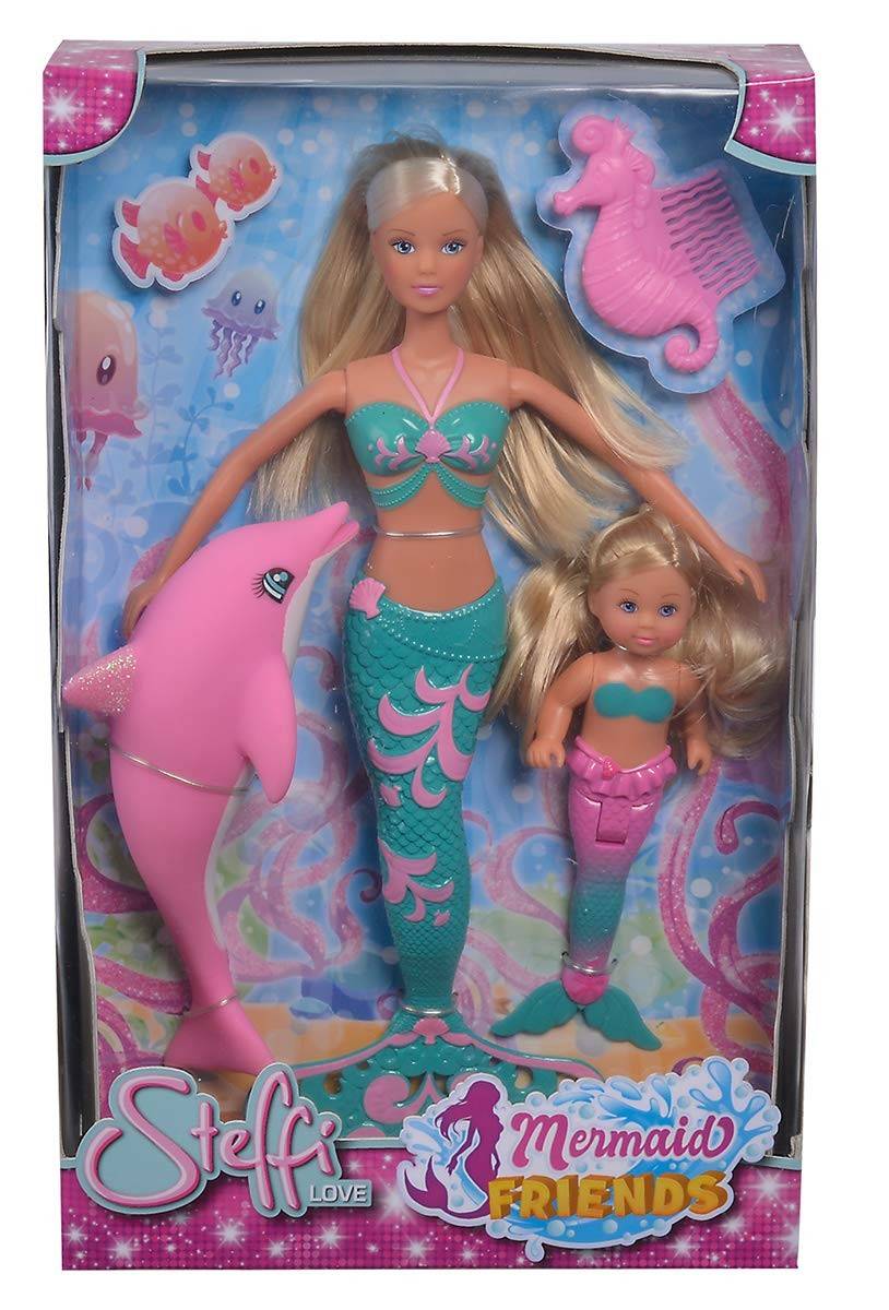 Simba 105733336 - Steffi Love Mermaid Friends, Meerjungfrau mit Freundin, Puppe