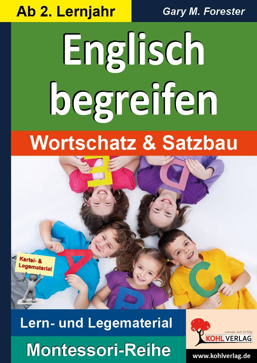 Englisch begreifen. Bd.1 Wortschatz & Satzbau. Lern- und Legematerial. Ab 2. Lernjahr