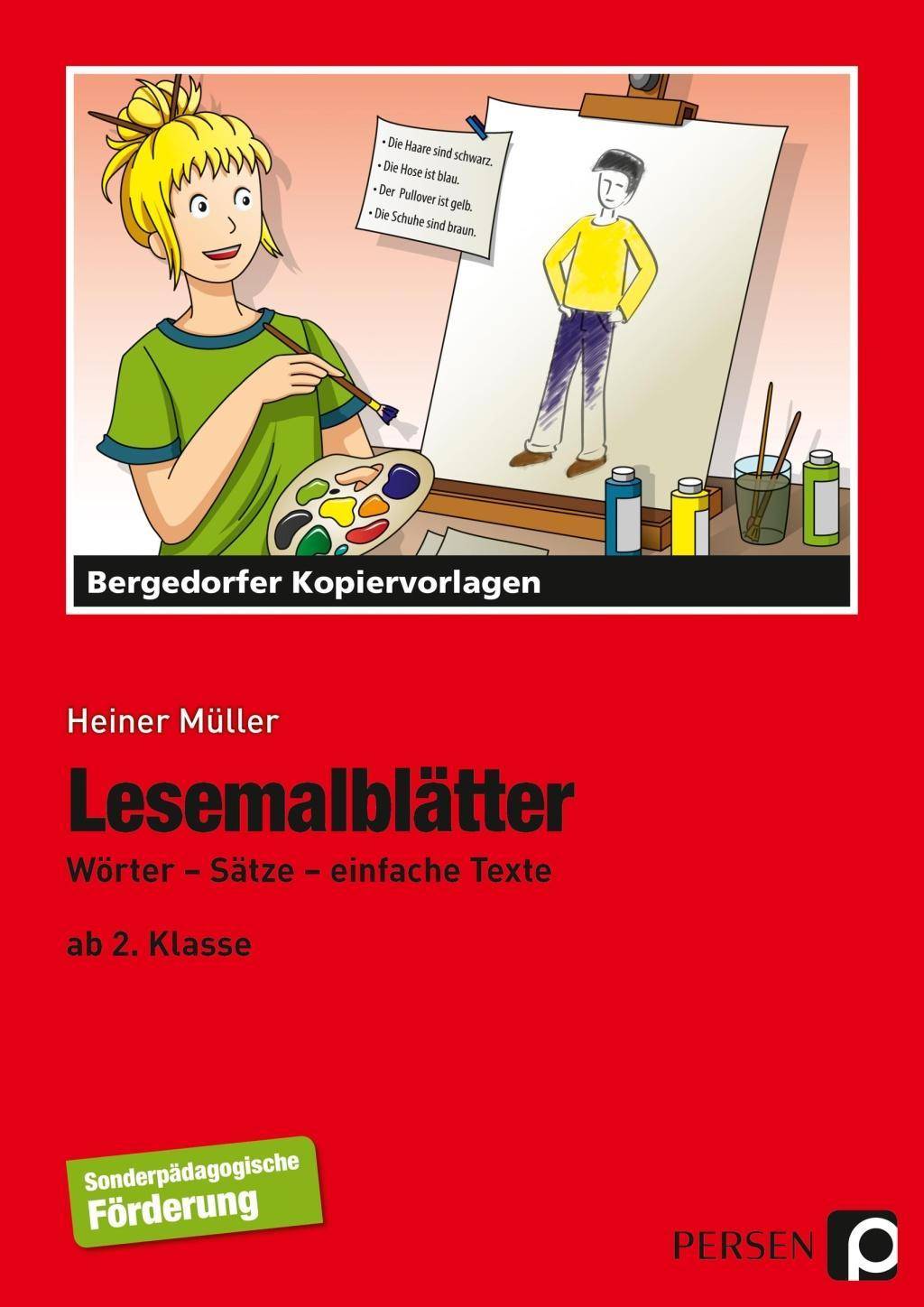 Lesemalblätter Wörter - Sätze - einfache Texte (2. bis 4. Klasse)