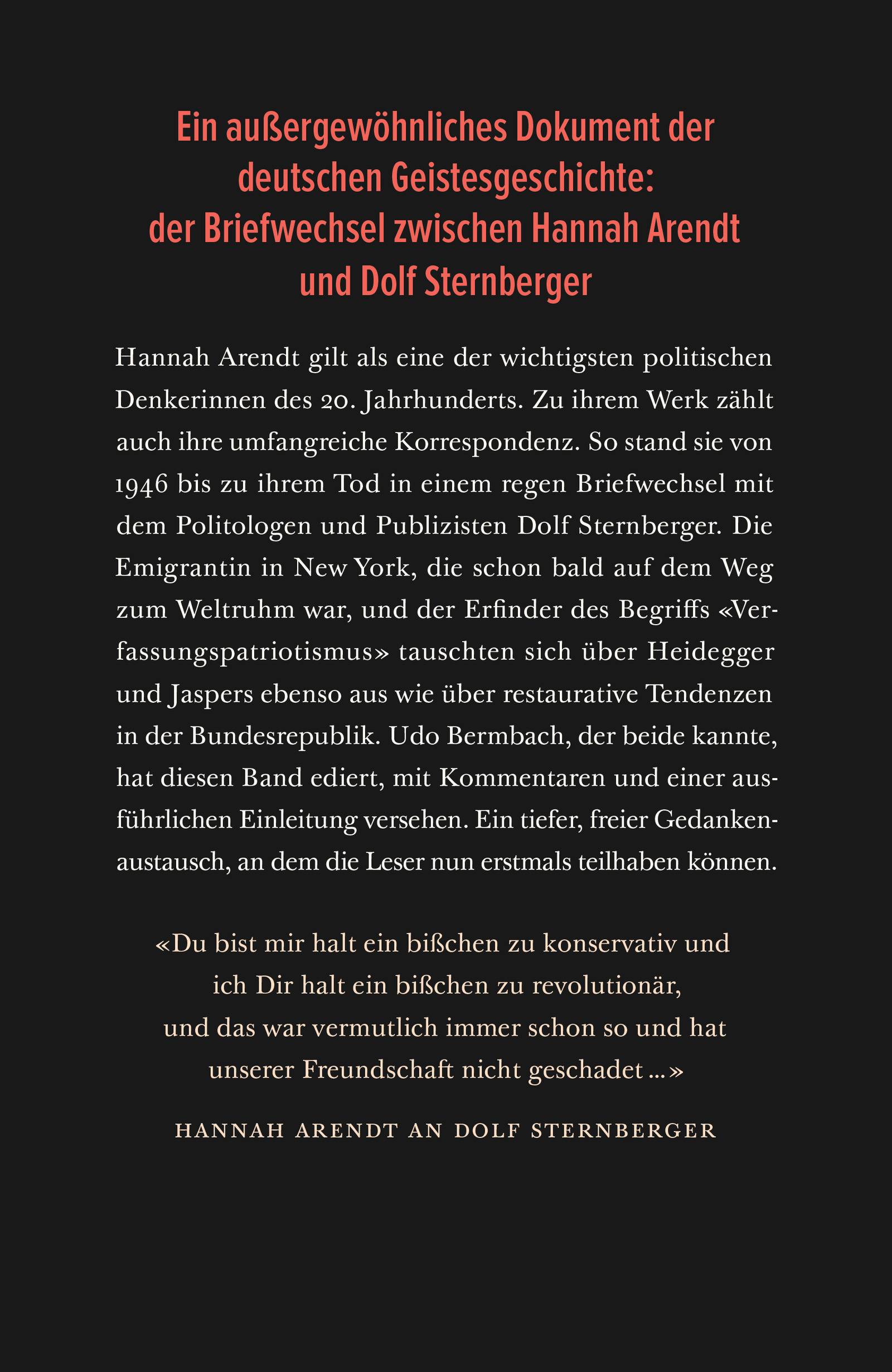«Ich bin Dir halt ein bißchen zu revolutionär» Briefwechsel 1946 bis 1975