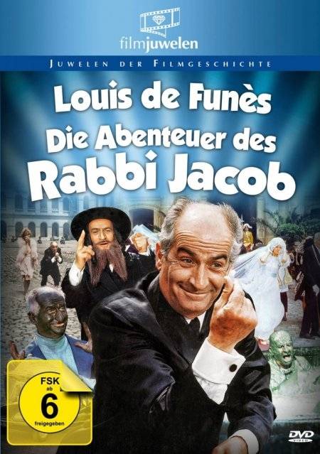 Die Abenteuer des Rabbi Jacob Regie: Gérard Oury, Schauspieler: Louis de Funès/Claude Giraud/Renzo Montagnani u a, F/I 1973, FSK ab 6, DVD-Video, Dt