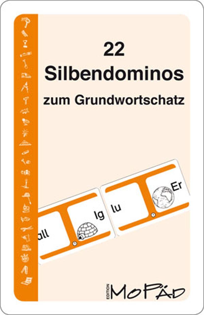 22 Silbendominos zum Grundwortschatz 1. und 2. Klasse