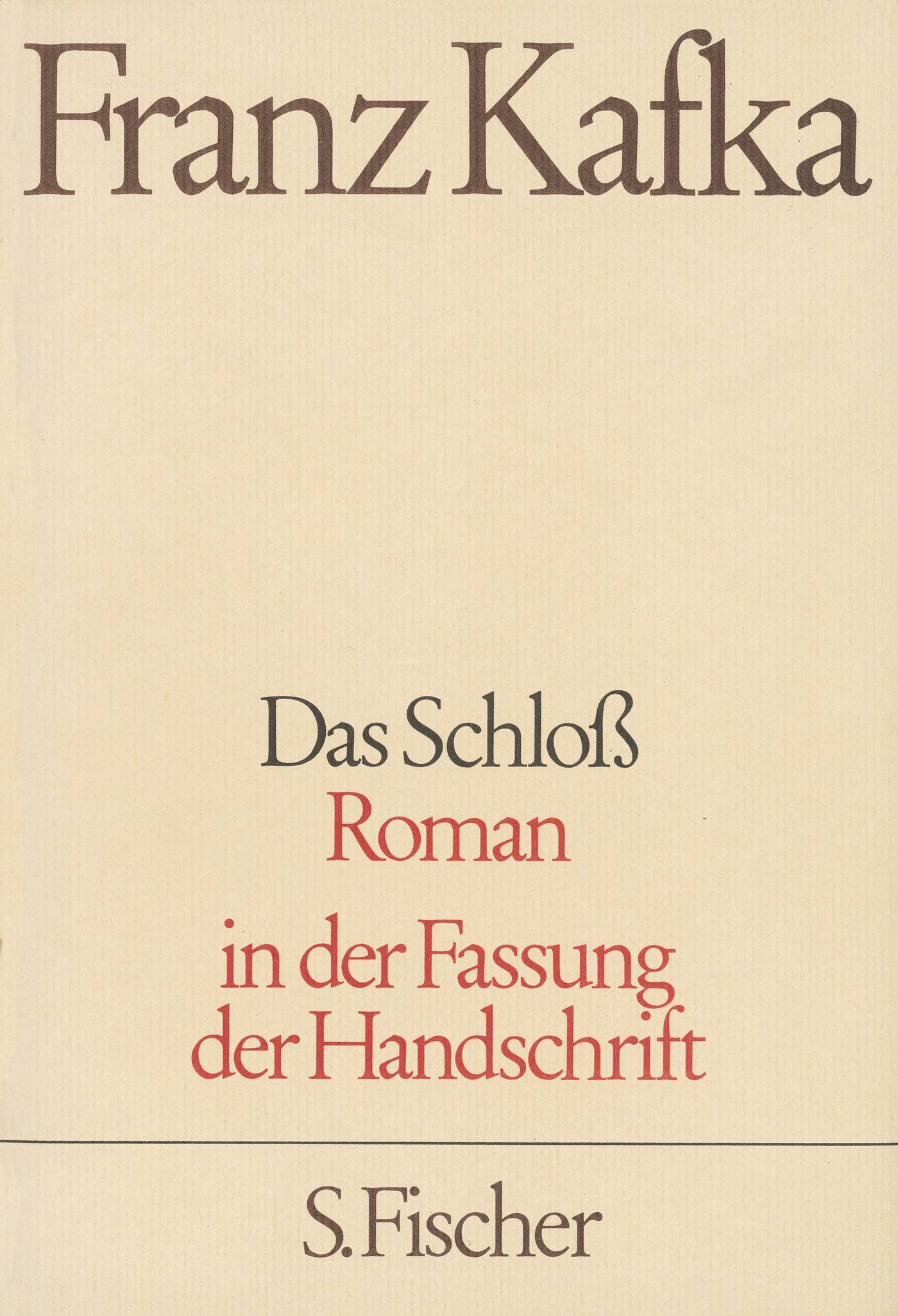 Das Schloß Roman