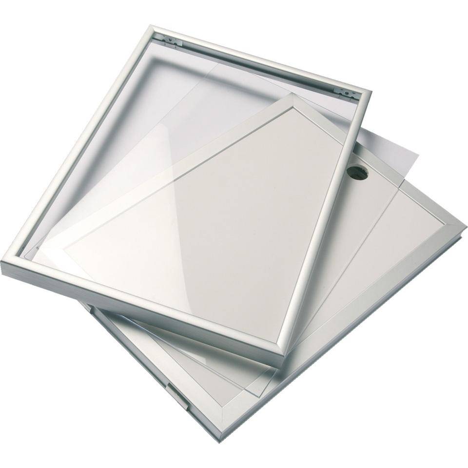 nielsen® Wechselrahmen Undercover Classic, silber-matt, Aluminium, DIN A4, 210x297mm
