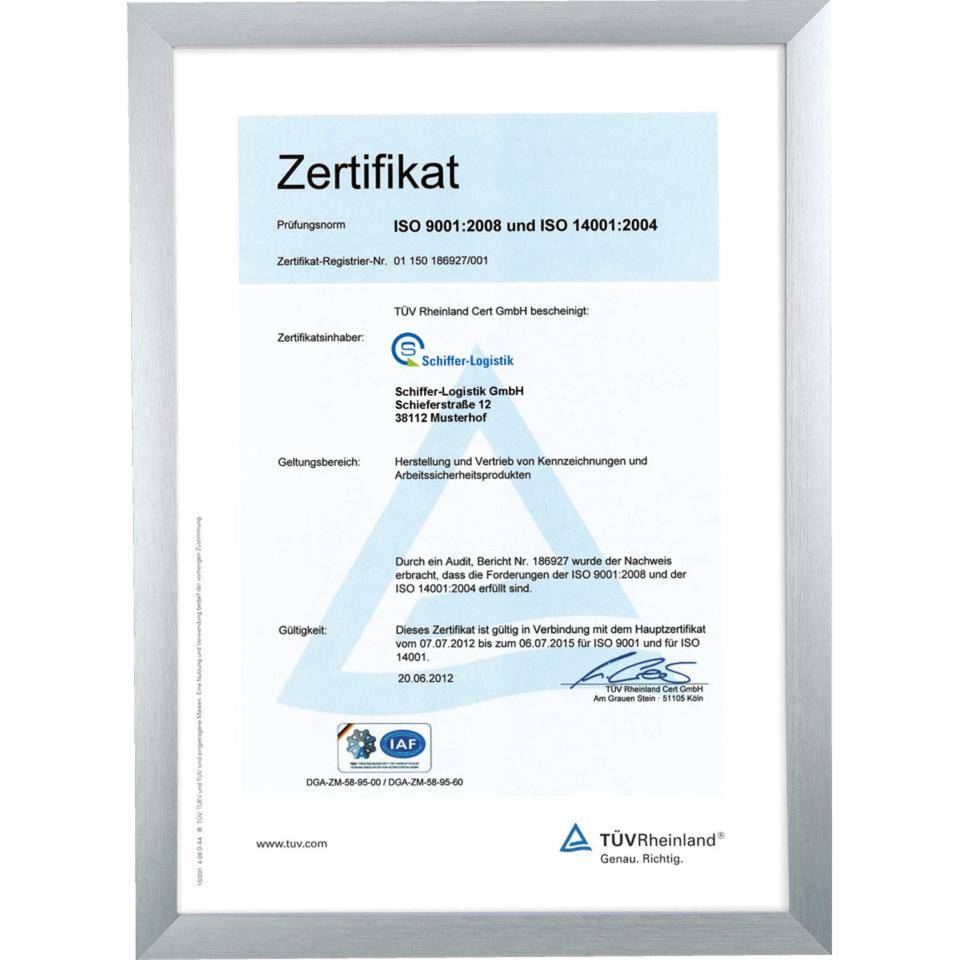 nielsen® Wechselrahmen Largo, silber-matt, Aluminium, 210x297mm (DIN A4)