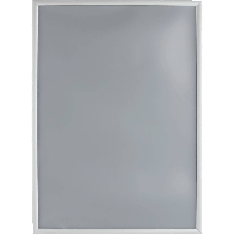 Klapprahmen, mit spitzen Ecken, silber, Aluminium, Profilbreite 20mm, DIN A1