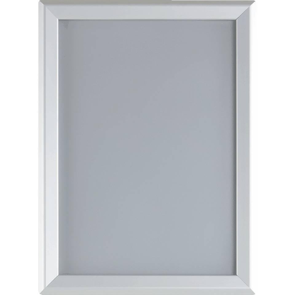 Klapprahmen, mit spitzen Ecken, silber, Aluminium, Profilbreite 32mm, DIN A3