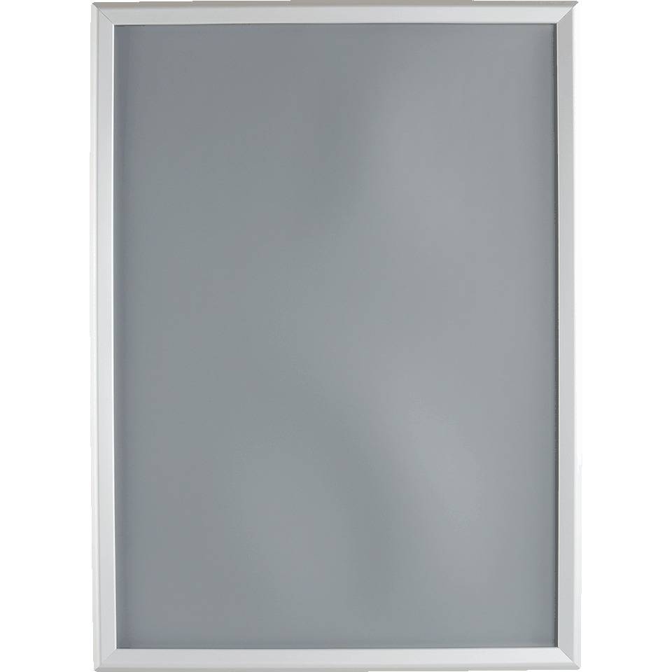 Klapprahmen, mit spitzen Ecken, silber, Aluminium, Profilbreite 32mm, DIN A1