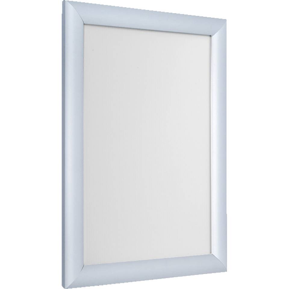 Klapprahmen Snap frame, B1, spitze Ecken, silber, Aluminium, Profil 25mm, DIN A4