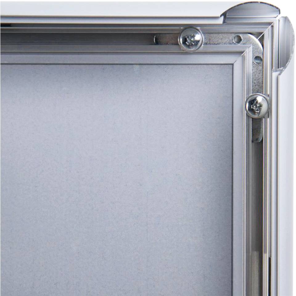 Klapprahmen Snap frame, B1, spitze Ecken, silber, Aluminium, Profil 25mm, DIN A4