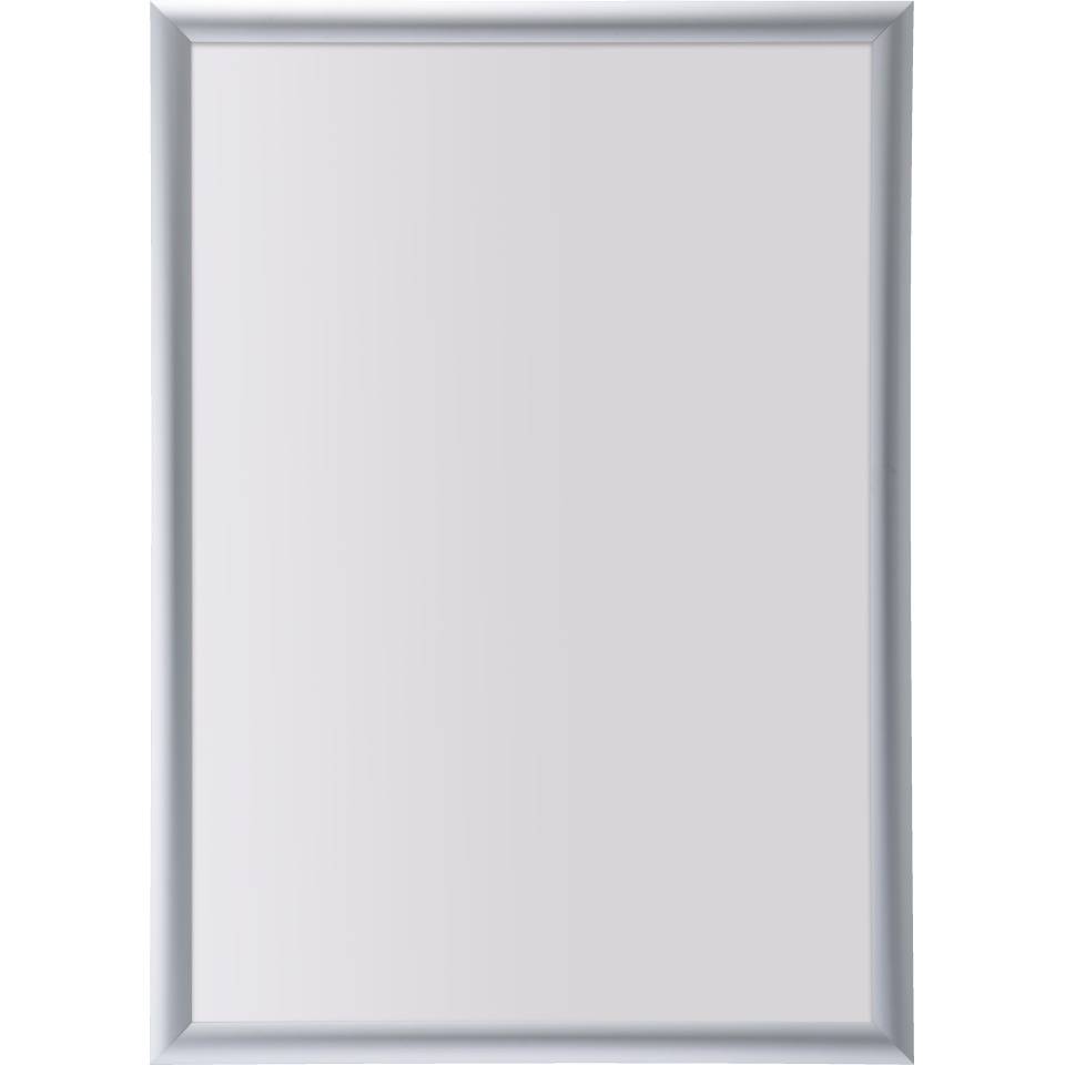 Klapprahmen Snap frame, B1, spitze Ecken, silber, Aluminium, Profil 25mm, DIN A2
