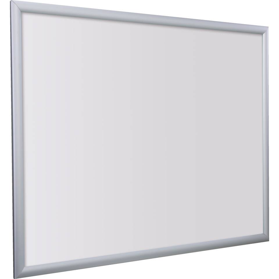 Klapprahmen Snap frame, B1, spitze Ecken, silber, Aluminium, Profil 25mm, 500x700mm