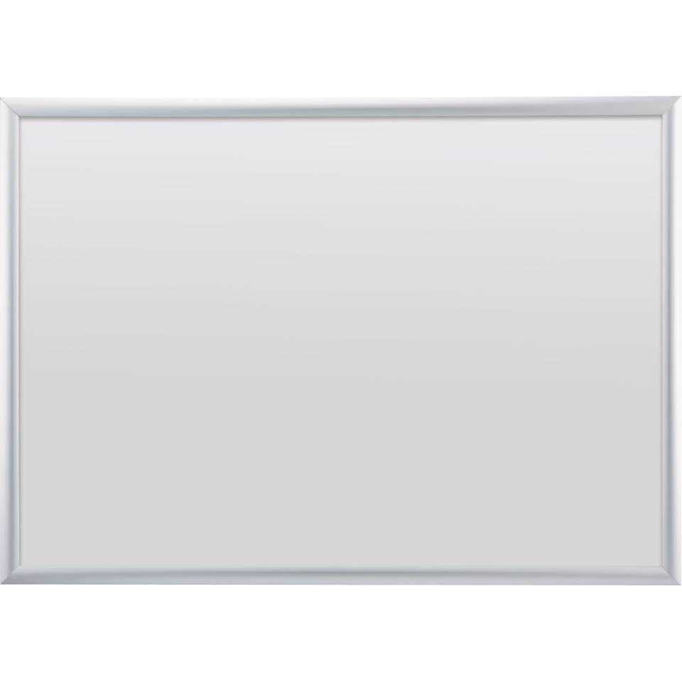 Klapprahmen Snap frame, B1, spitze Ecken, silber, Aluminium, Profil 25mm, 700x1000mm