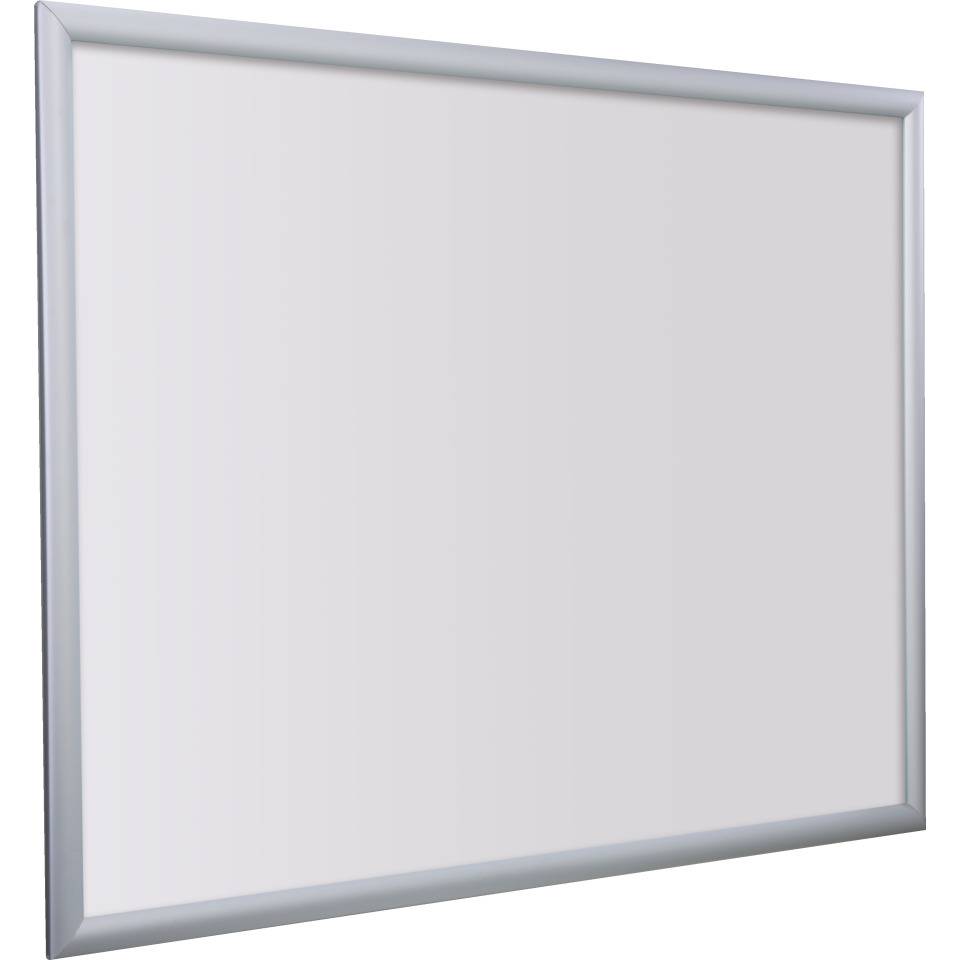 Klapprahmen Snap frame, B1, spitze Ecken, silber, Aluminium, Profil 25mm, 700x1000mm