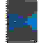 LEITZ Office Collegeblock, blau, kariert, DIN A5, 164x210x12mm, 5/VE