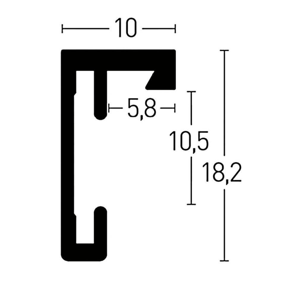 nielsen® Brandschutzrahmen C2 B1, grau matt, Aluminium, 297x420mm