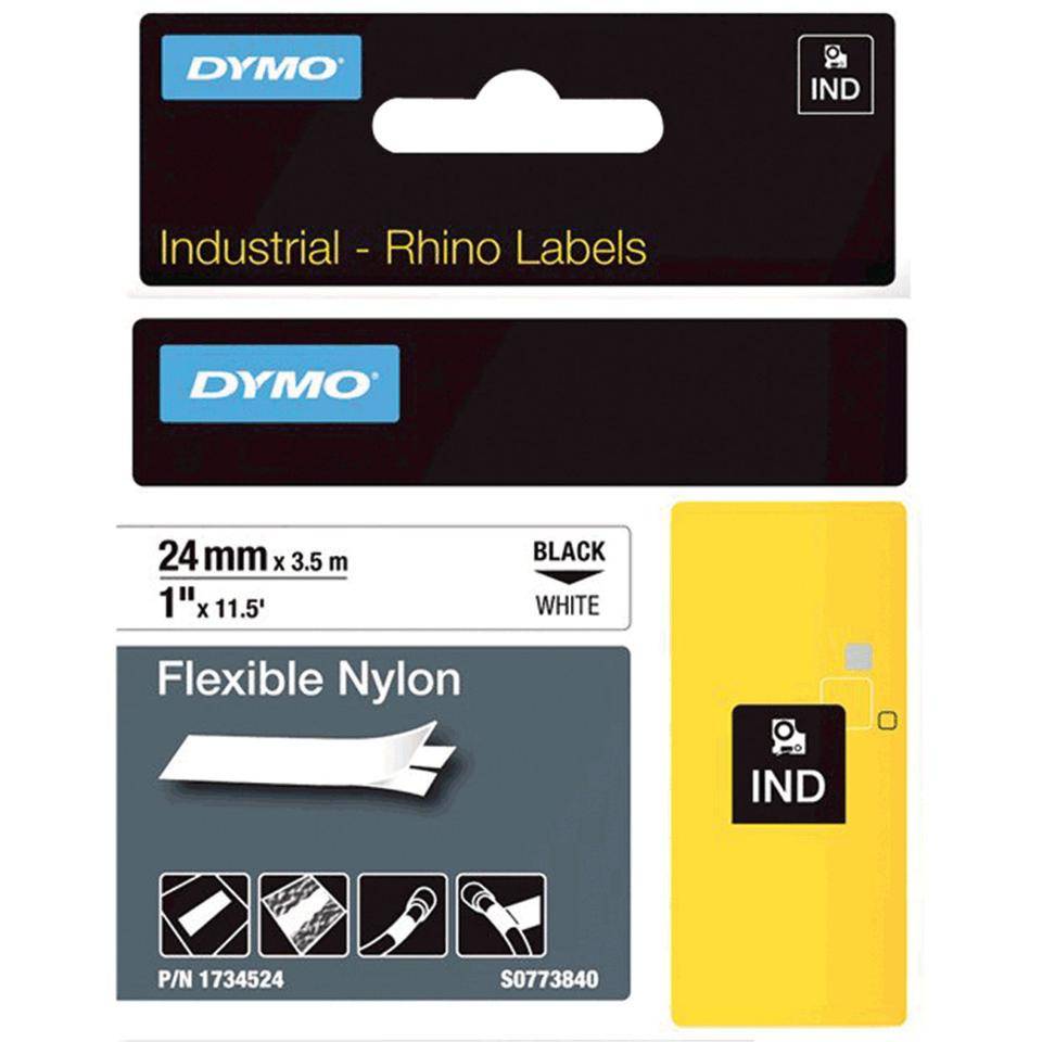 DYMO Nylonband, zur Markierung von Kabeln und Drähten, weiß, 24mm, 3,5m